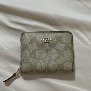 Coach Beige Signature Wallet